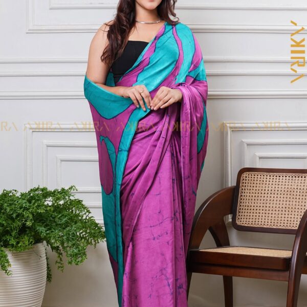 Silken Symphony Batik Saree