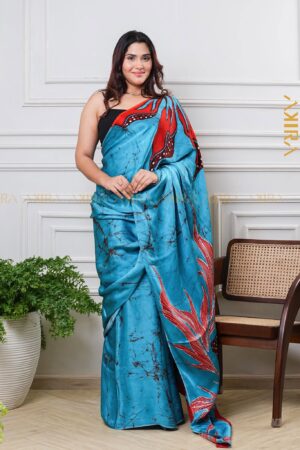Silken Symphony Batik Saree
