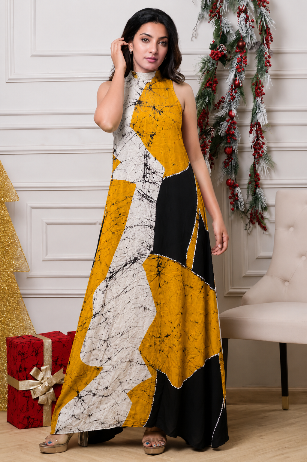 Spring Breeze Batik Dress