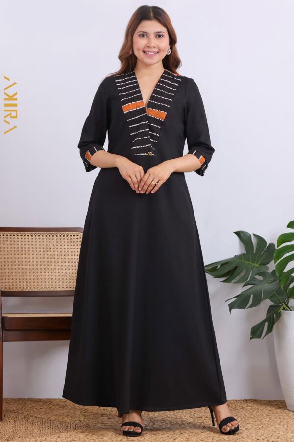 Dark Aqula Elegant Dress