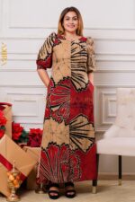 Tulip Flora Batik Designer Dress