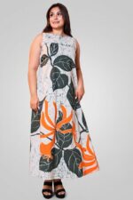 Evening Flora Batik Designer Dress
