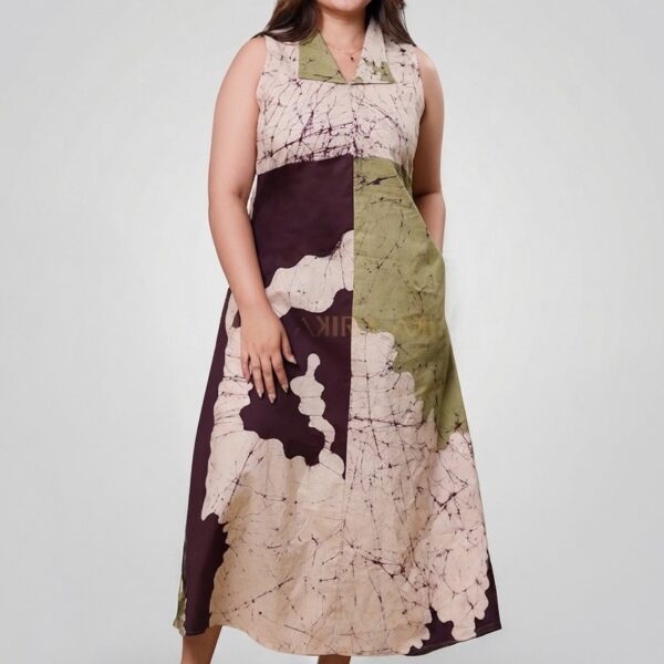 Lavender Bliss Batik Dress