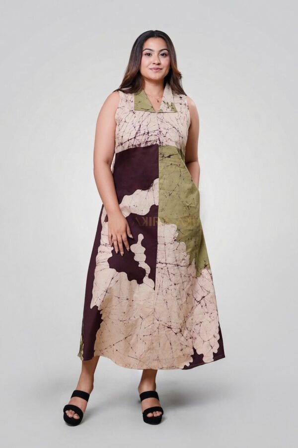 Lavender Bliss Batik Dress