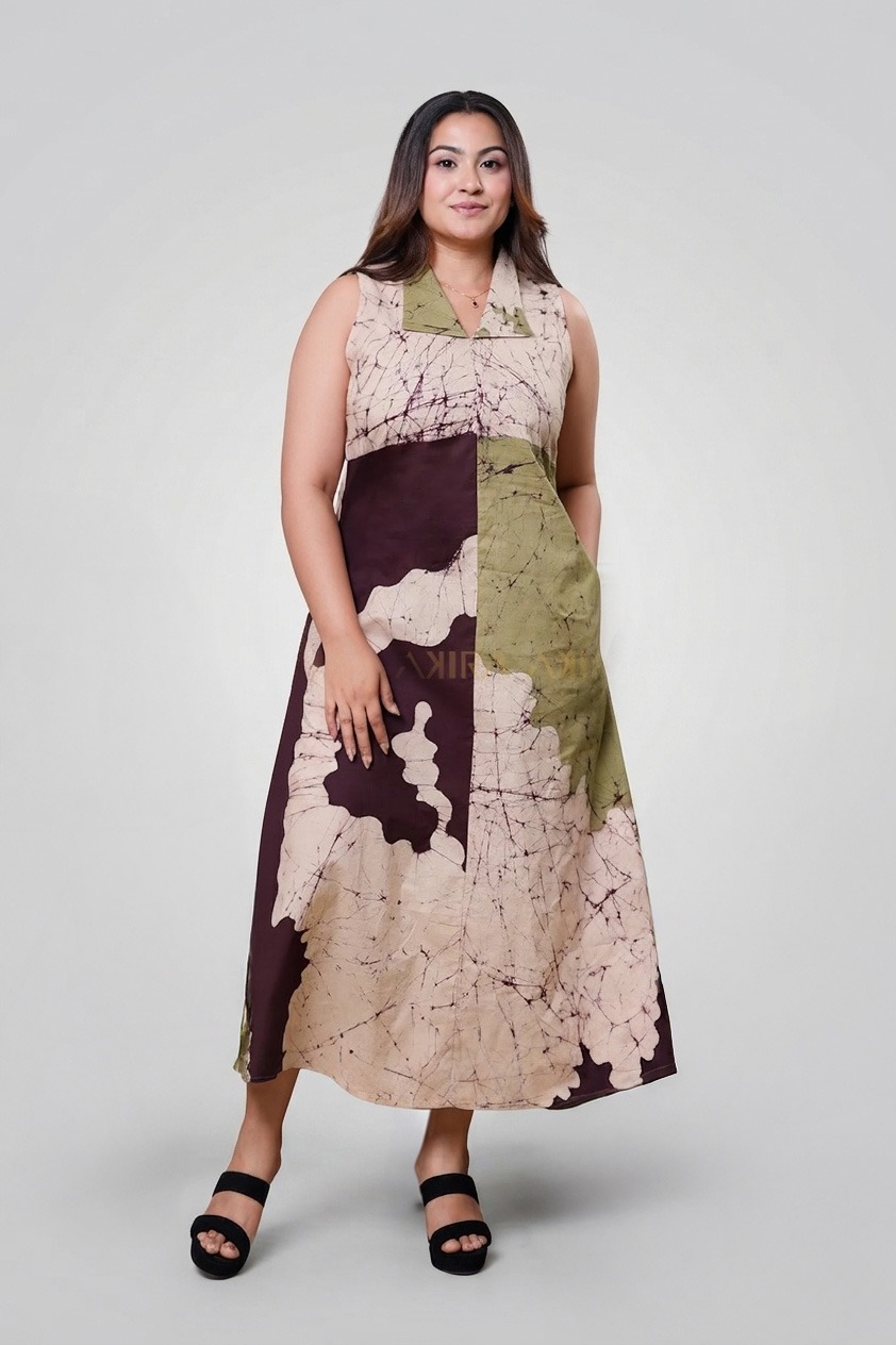 Lavender Bliss Batik Dress
