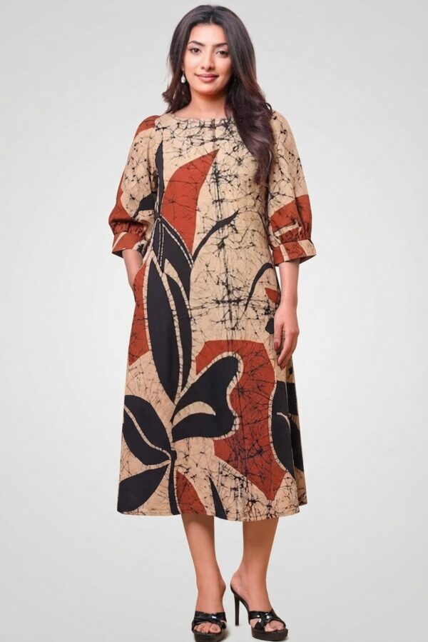 Dazzling Batik Designer Dress