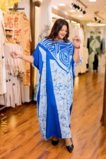 Camellia Elegant Silk Kaftan