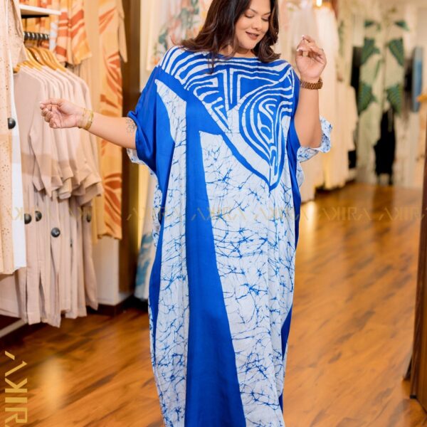 Camellia Elegant Silk Kaftan