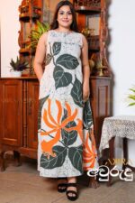 Evening Flora Batik Designer Dress