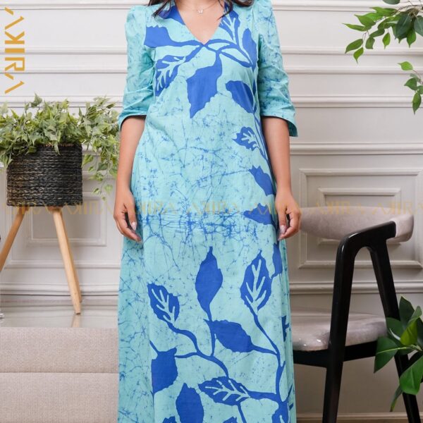 Luxe Edge Batik Dress