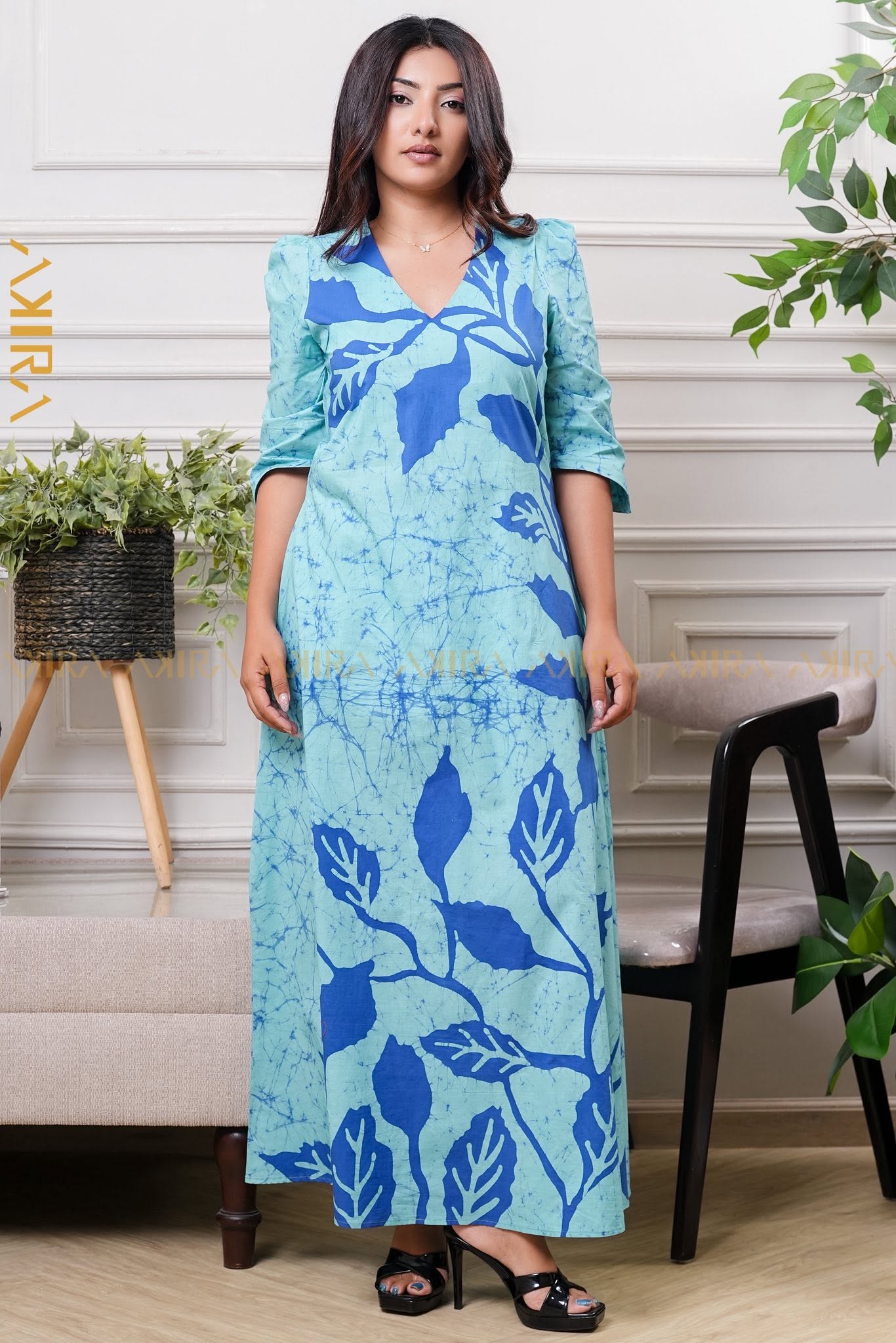 Luxe Edge Batik Dress