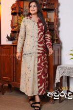Regal Maroon Muse Batik Dress