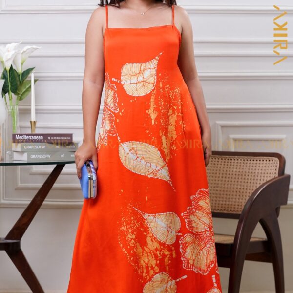 Rosette Elegance Silk Dress