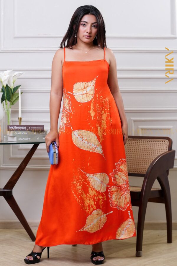 Rosette Elegance Silk Dress