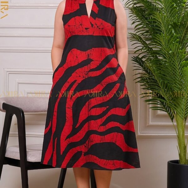 Vivian Detail Batik Dress