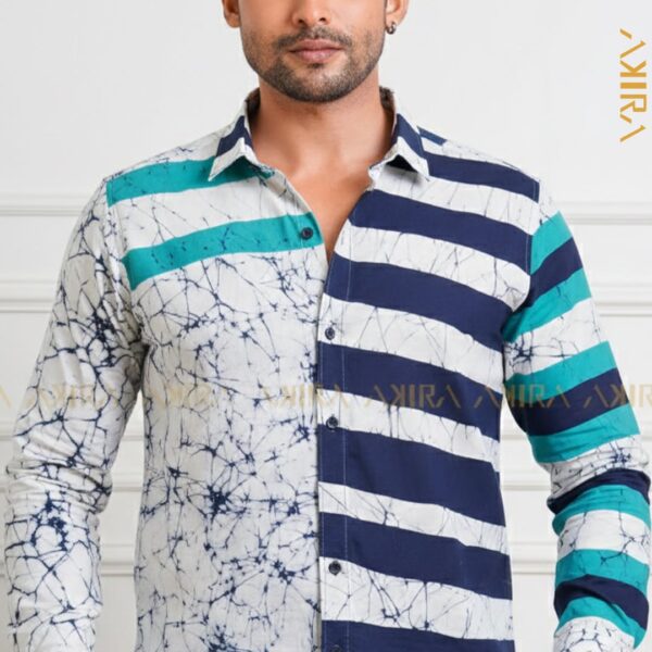 Bright look batik men shirt