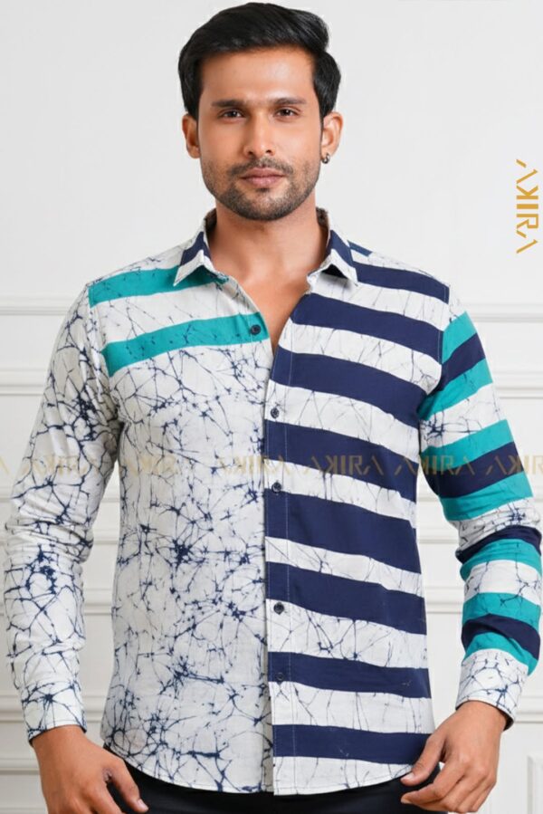 Bright look batik men shirt