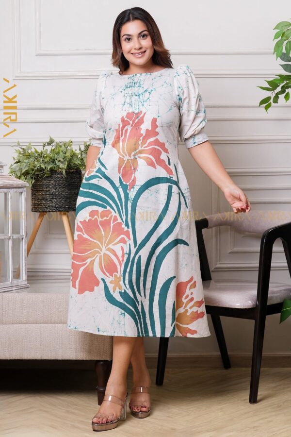 Orchid Flora Batik Dress