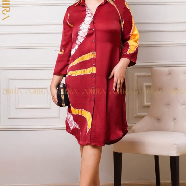 Rosavine Silk Designer Dress