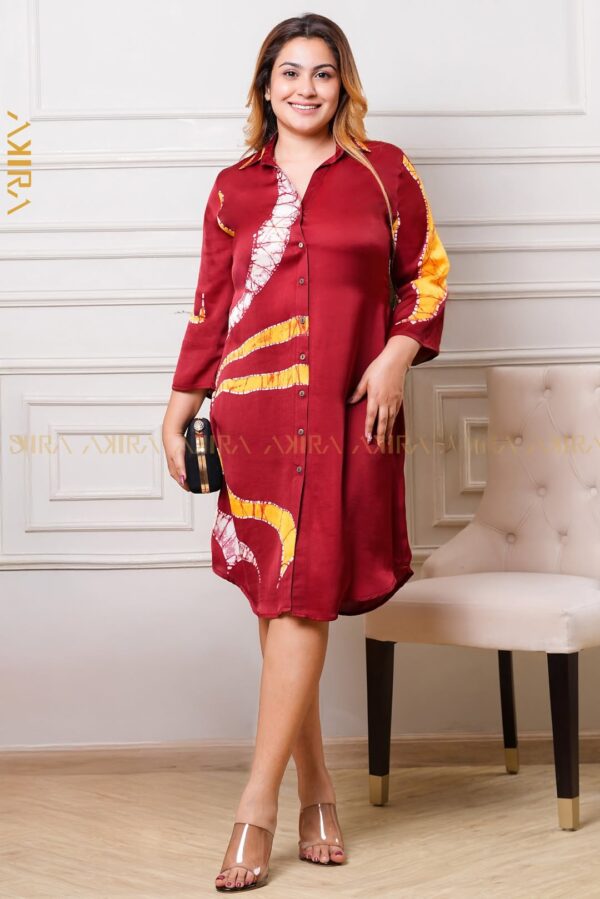 Rosavine Silk Designer Dress
