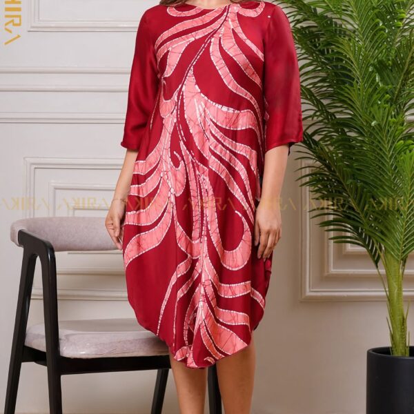 Elvoria Modern Silk Dress