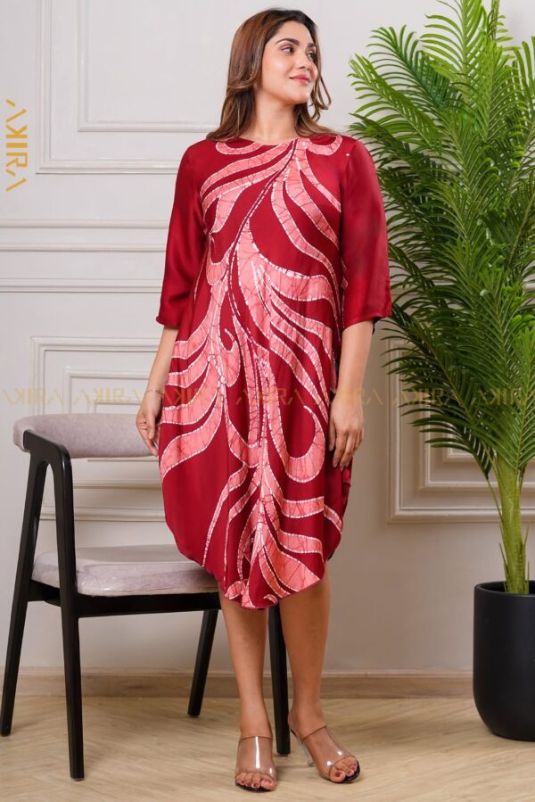 Elvoria Modern Silk Dress