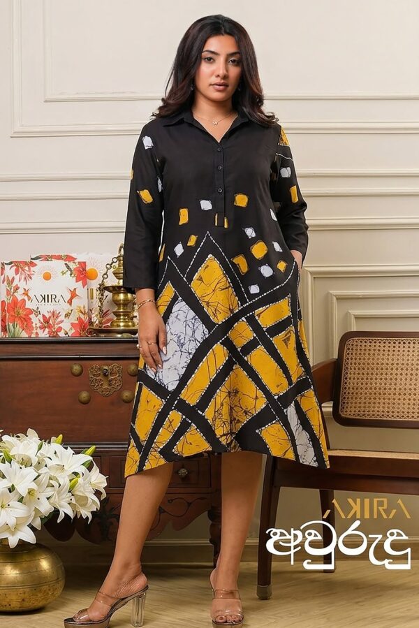 Azure Dream Silk Batik Dress