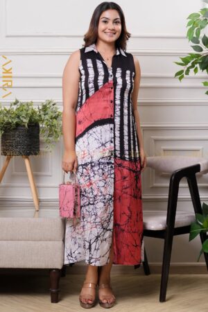 Lotus Bloom Silk Designer Dress