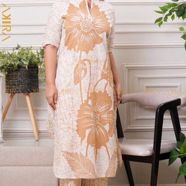 Golden Flora Batik Top