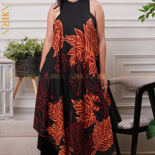 Lotus Grace Batik Dress