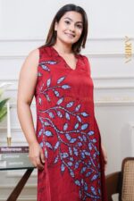 Golden Flora Batik Top