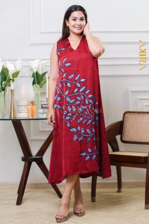 Golden Flora Batik Top