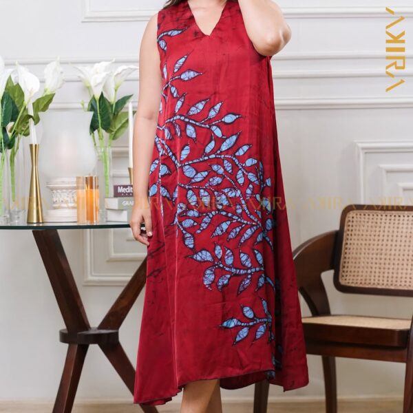 Golden Flora Batik Top