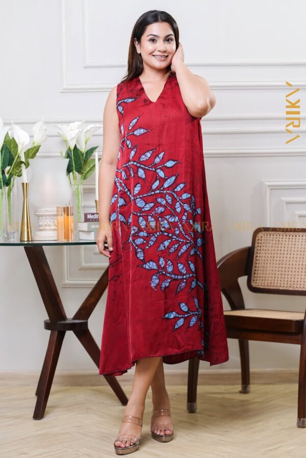 Golden Flora Batik Top