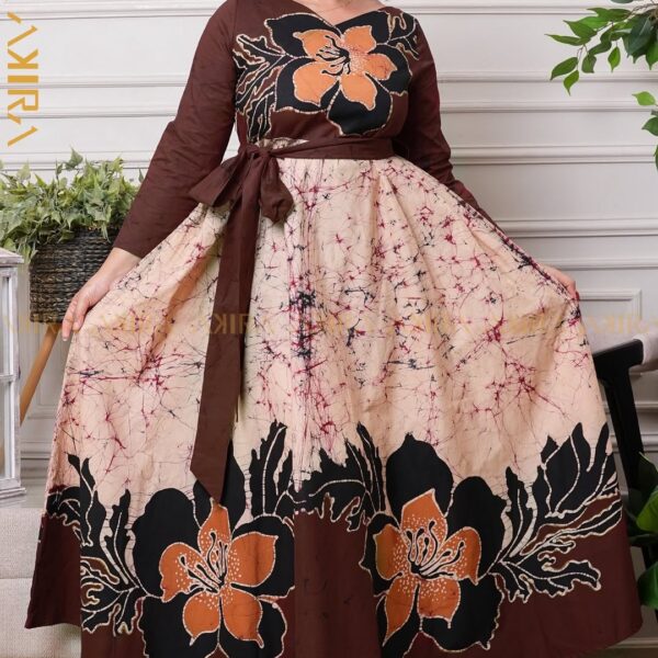 Jasmine Orchid Batik Detail Dress