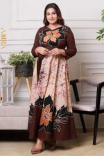 Jasmine Orchid Batik Detail Dress
