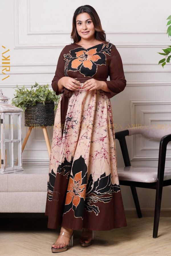 Jasmine Orchid Batik Detail Dress