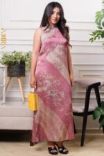 Canyon Glow Silk Dress