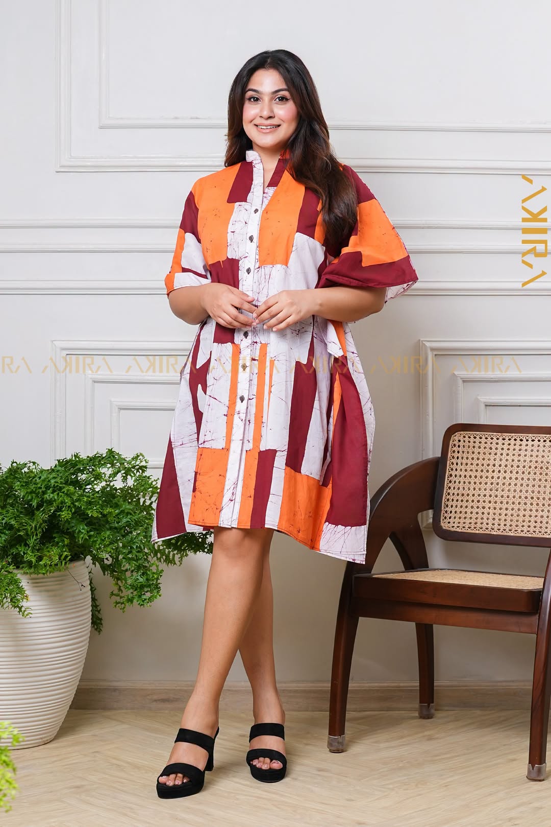 Limona Batik Poncho Dress