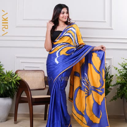 Silken Symphony Batik Saree