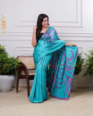 Silken Symphony Batik Saree