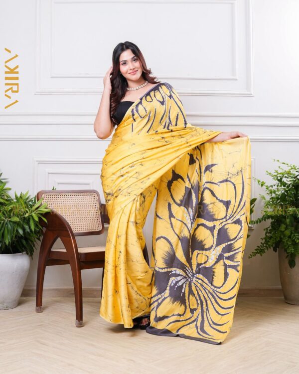Silken Symphony Batik Saree