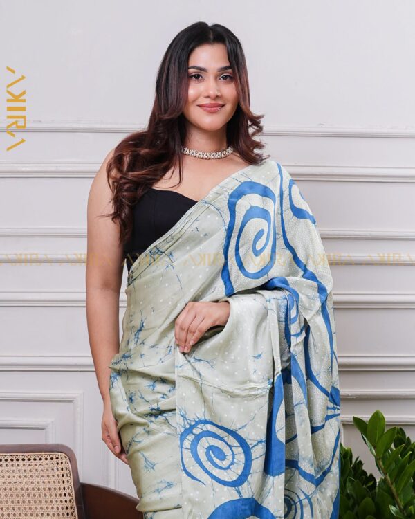 Silken Symphony Batik Saree