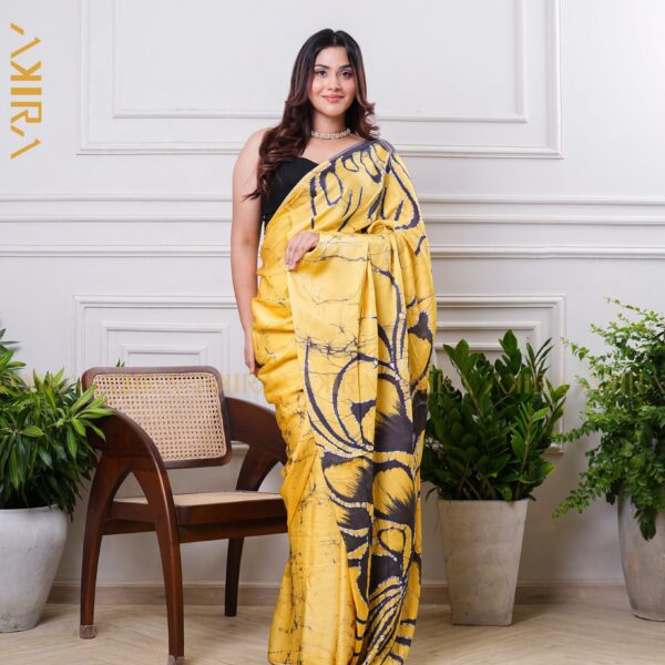 Silken Symphony Batik Saree