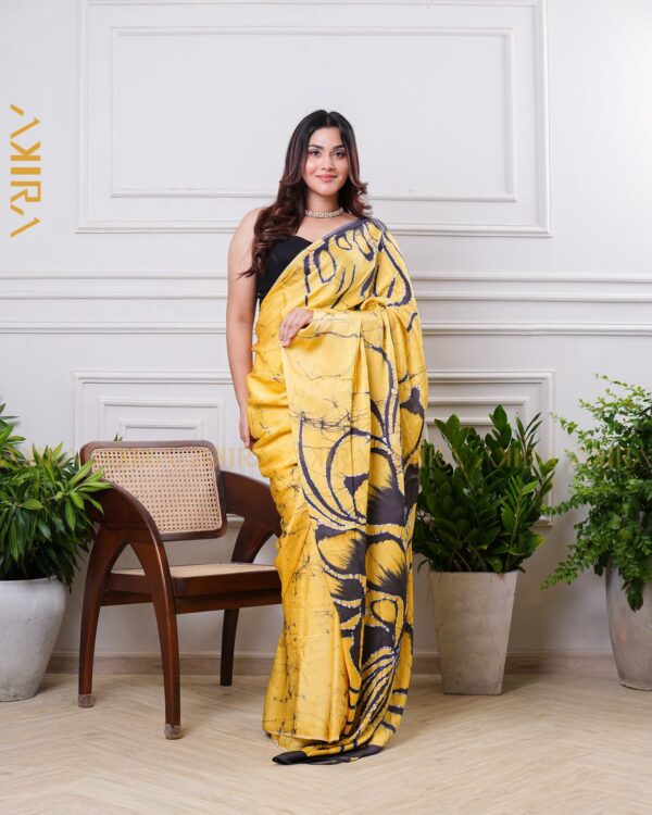 Silken Symphony Batik Saree