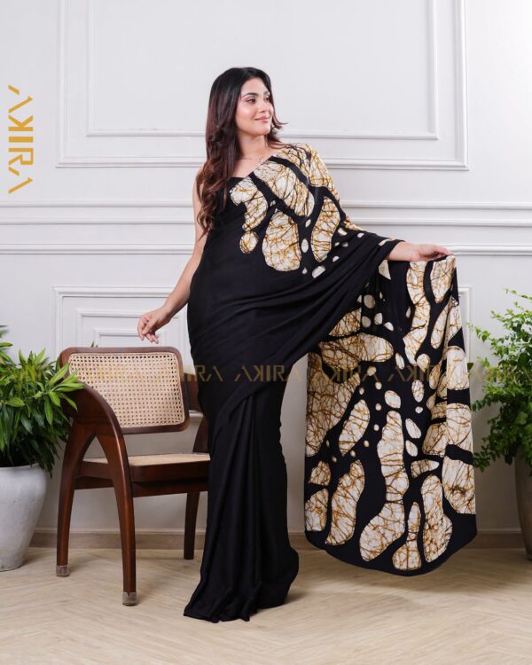 Silken Symphony Batik Saree