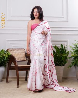 Silken Symphony Batik Saree
