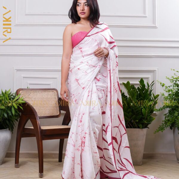 Silken Symphony Batik Saree