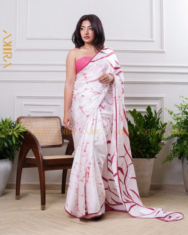 Silken Symphony Batik Saree