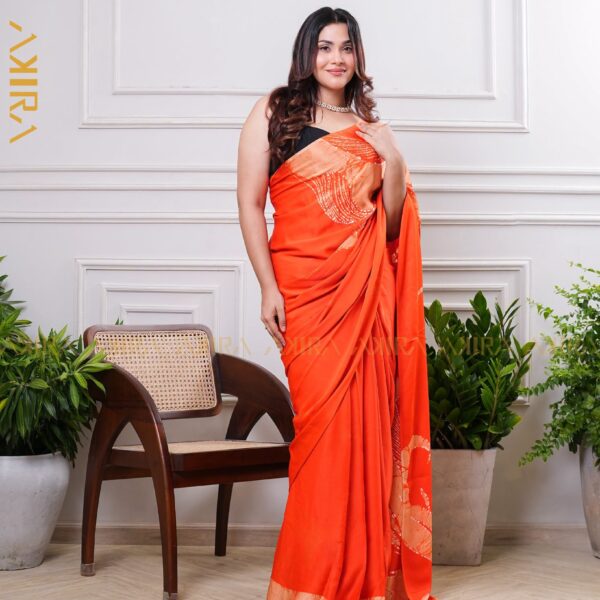 Silken Symphony Batik Saree